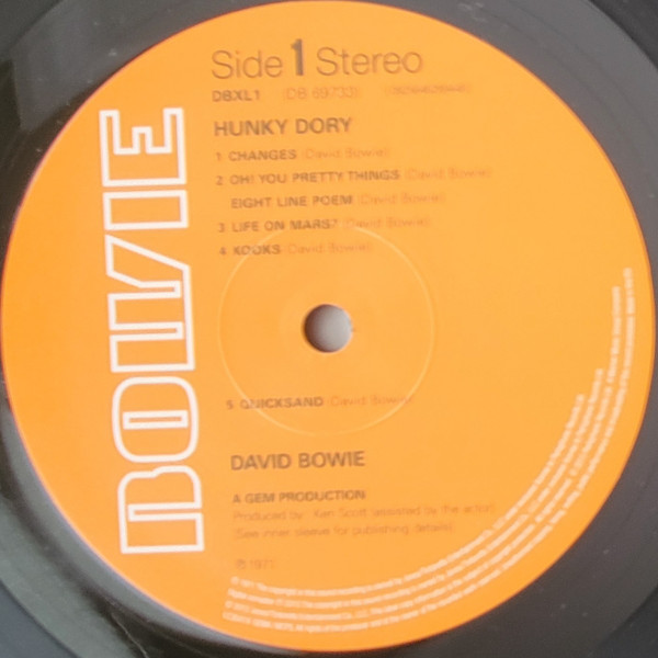 David Bowie - Hunky Dory (LP, Album, RE, RM, 180)