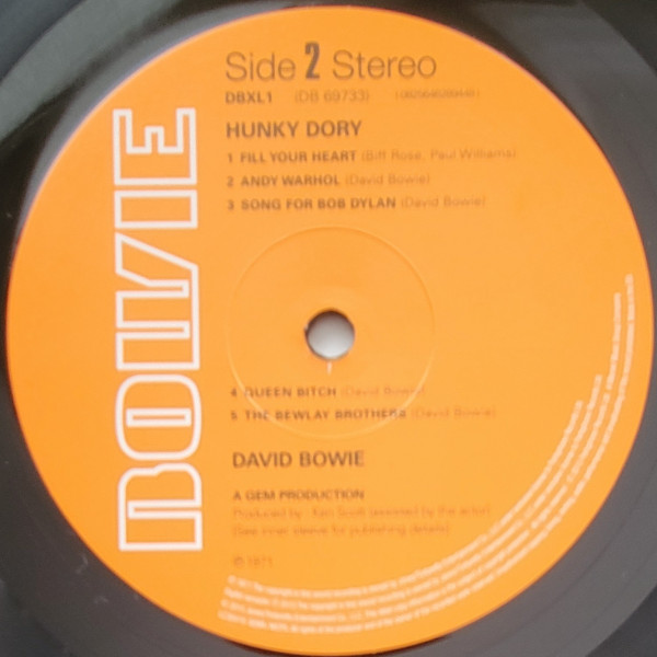 David Bowie - Hunky Dory (LP, Album, RE, RM, 180)