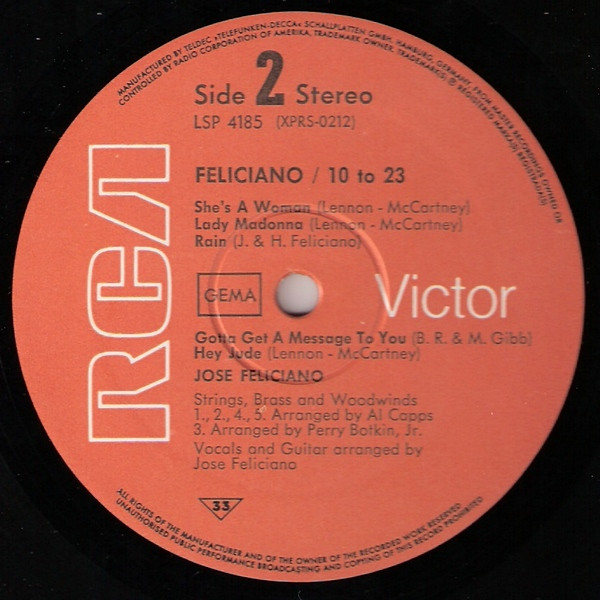 Feliciano* - 10 To 23 (LP, Album)