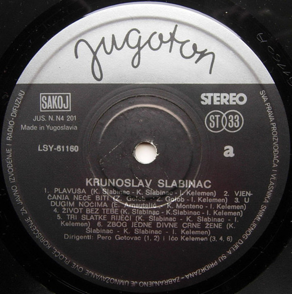 Krunoslav Slabinac* - Krunoslav Slabinac (LP, Comp)