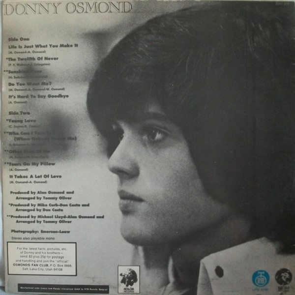 Donny Osmond - Alone Together (LP, Album)