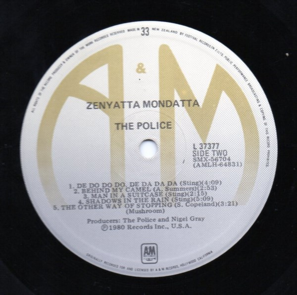 The Police - Zenyatta Mondatta (LP, Album)