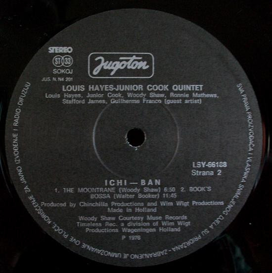 Louis Hayes, Junior Cook, Woody Shaw, Ronnie Mathews, Stafford James, Guilherme Franco - Ichi-Ban (LP, Album, RE)
