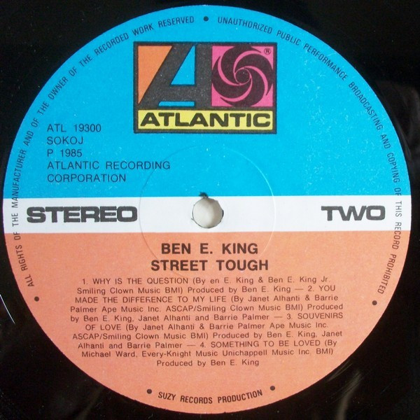 Ben E. King - Street Tough (LP, Album)