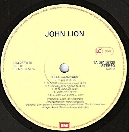 Johnny Lion - Heel Bijzonder (LP, Album)