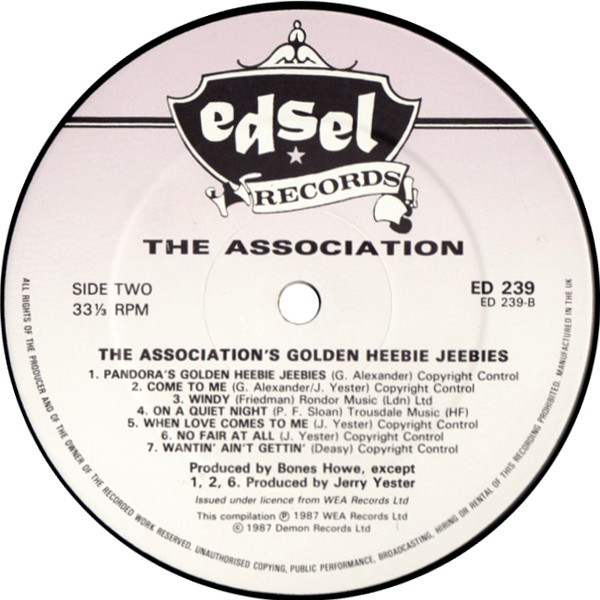 The Association (2) - The Association's Golden Heebie-Jeebies (LP, Comp)