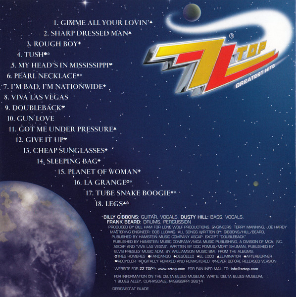 ZZ Top - Greatest Hits (CD, Comp, RE)