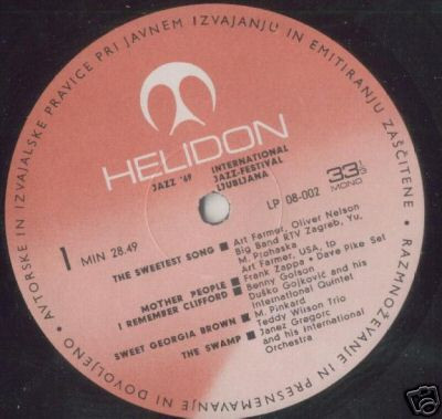 Various - Mednarodni International Jazz-Festival Ljubljana '69 (LP, Album, Mono)