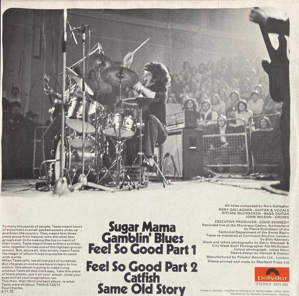 Taste (2) - Live Taste (LP, Album)