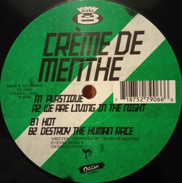 CrÃ¨me De Menthe - Plastique (12