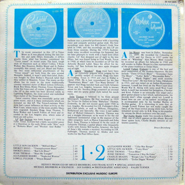 Various - Texas Blues (LP, Album, Comp, RE)