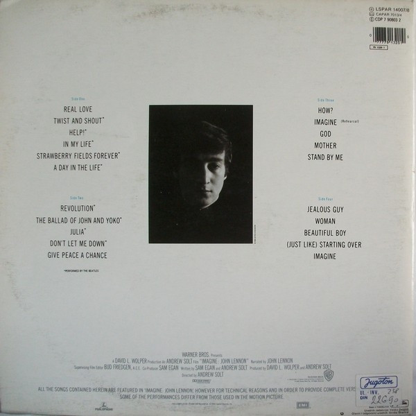 John Lennon - Imagine: John Lennon, Music From The Motion Picture (2xLP, Comp)