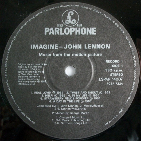 John Lennon - Imagine: John Lennon, Music From The Motion Picture (2xLP, Comp)