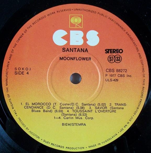 Santana - Moonflower (2xLP, Album)