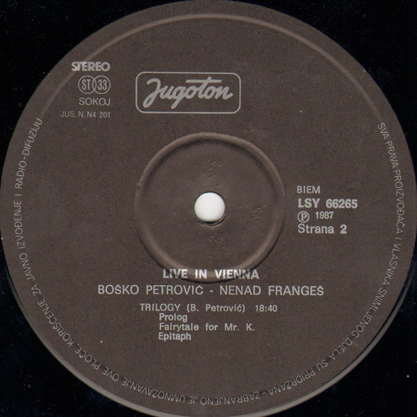 Boško Petrović & Neven Frangeš Duo - From Moscow To L.A. (LP, Album)