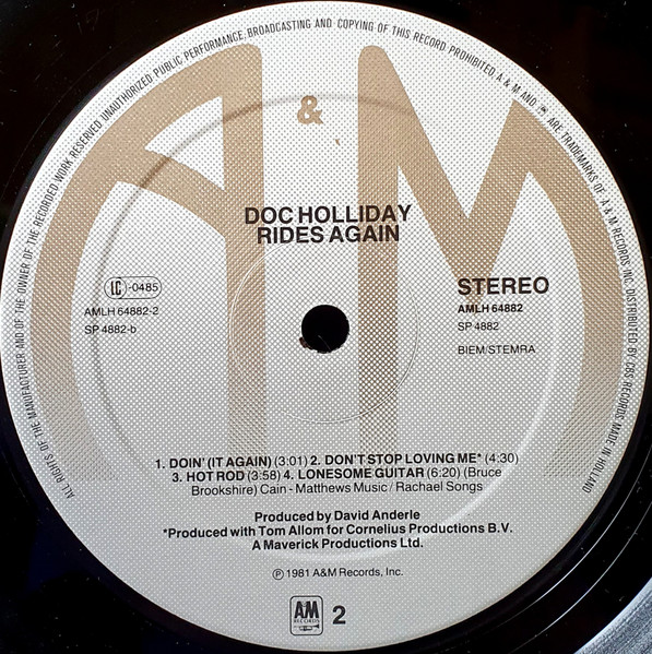 Doc Holliday (3) - Doc Holliday Rides Again... (LP, Album)