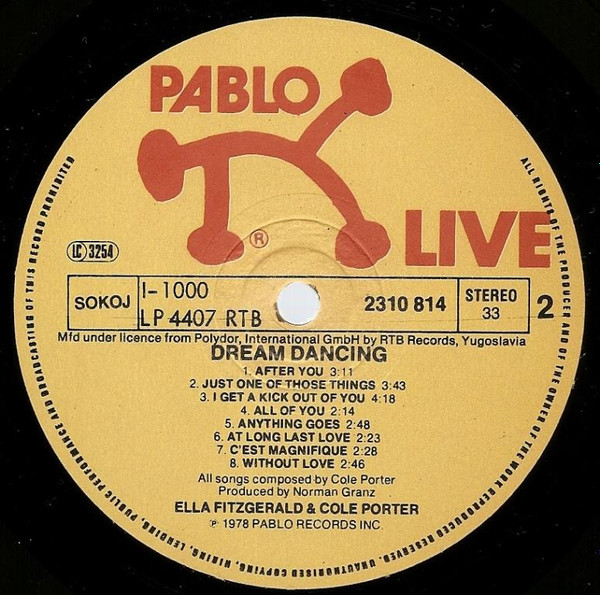 Ella Fitzgerald & Cole Porter - Dream Dancing (LP)