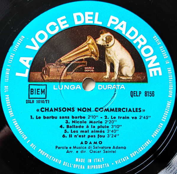 Adamo - Chansons Non Commerciales (LP, Album)
