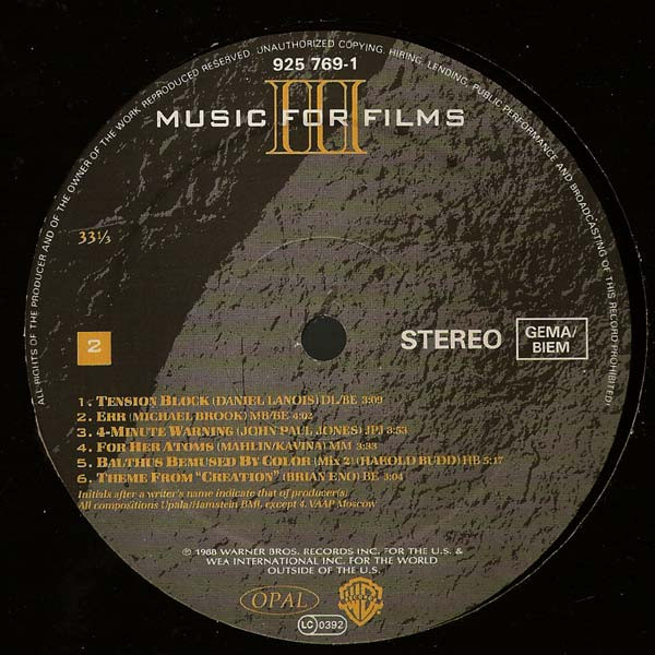 Various - Music For Films III (LP, Album)