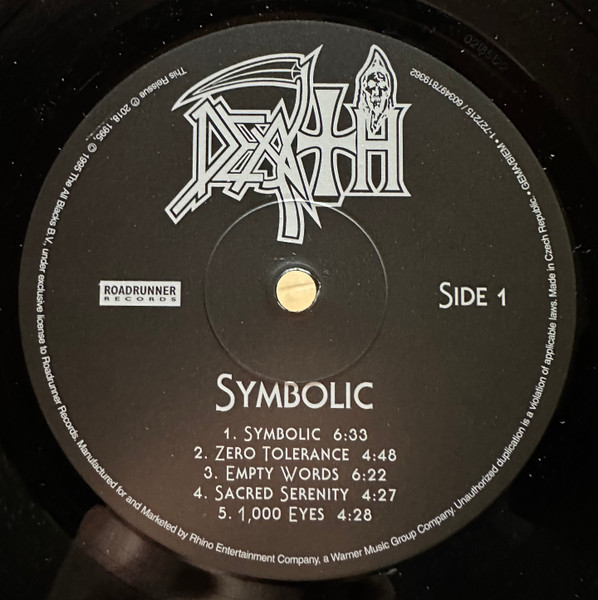 Death (2) - Symbolic (LP, Album, RE, RP)
