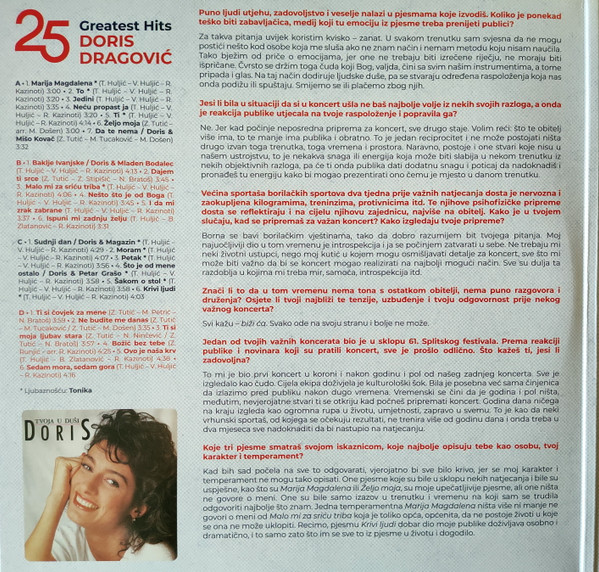 Doris Dragović - 25 Greatest Hits - Doris Dragović (2xLP, Comp, Gat)