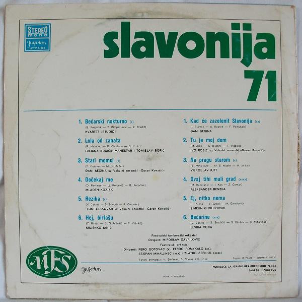 Various - Slavonija 71 (LP, Comp)