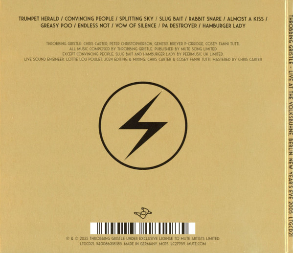 Throbbing Gristle - Live At The Volksbühne, Berlin. New Year's Eve 2005 (CD, Album)