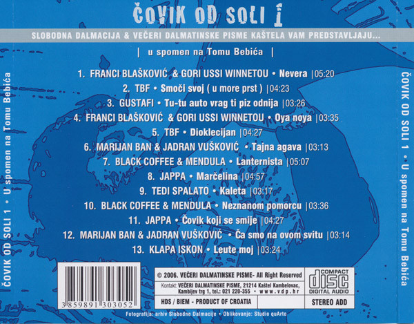Various - ÄŒovik Od Soli 1 - U Spomen Na Tomu BebiÄ‡a (CD, Album, Comp, RE)