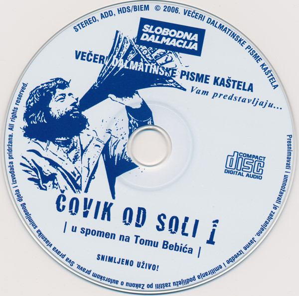 Various - ÄŒovik Od Soli 1 - U Spomen Na Tomu BebiÄ‡a (CD, Album, Comp, RE)