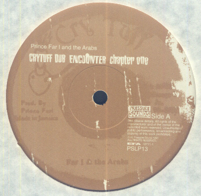 Prince Far I And The Arabs* - Crytuff Dub Encounter Chapter 1 (LP, Album, RE)