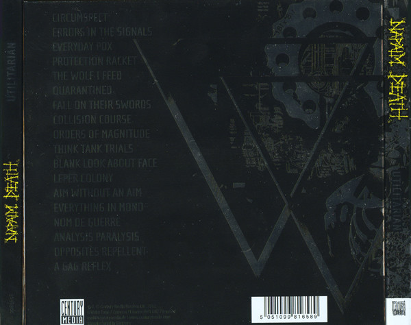 Napalm Death - Utilitarian (CD, Album, Ltd, Dig)