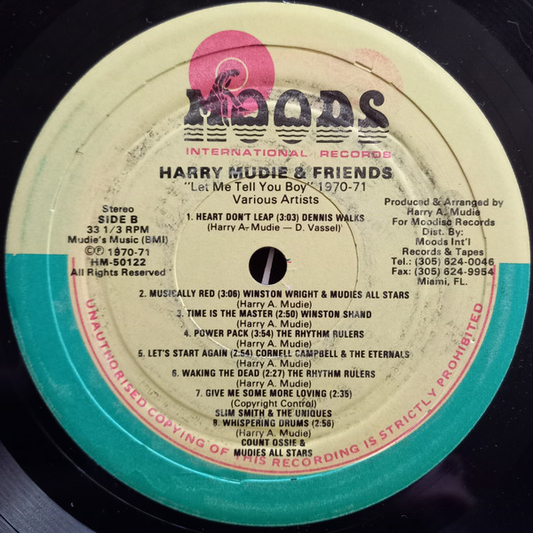 Various - Harry Mudie & Friends : Let Me Tell You Boy (LP, Comp, RM)