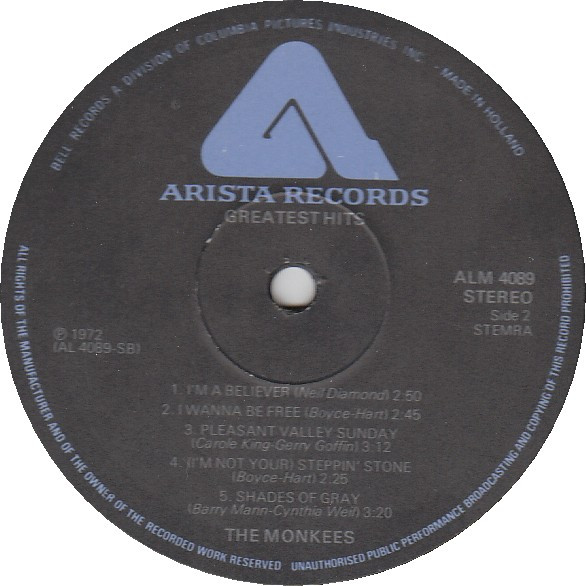 The Monkees - Greatest Hits (LP, Comp, RE)