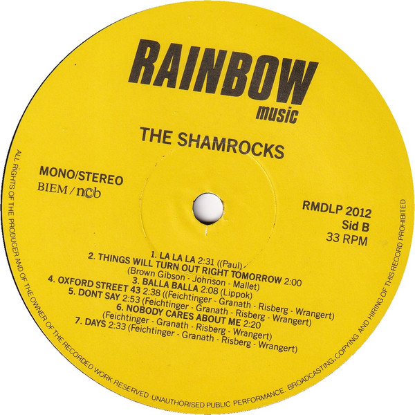 The Shamrocks (3) - The Shamrocks (2xLP, Comp)