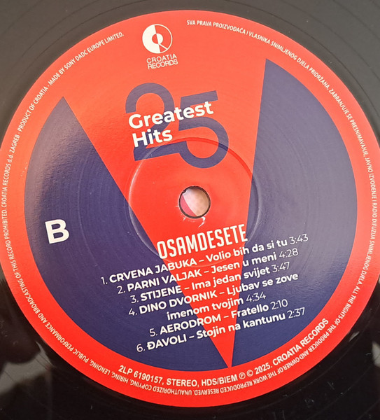 Various - 25 Greatest Hits - Osamdesete (2xLP, Comp)