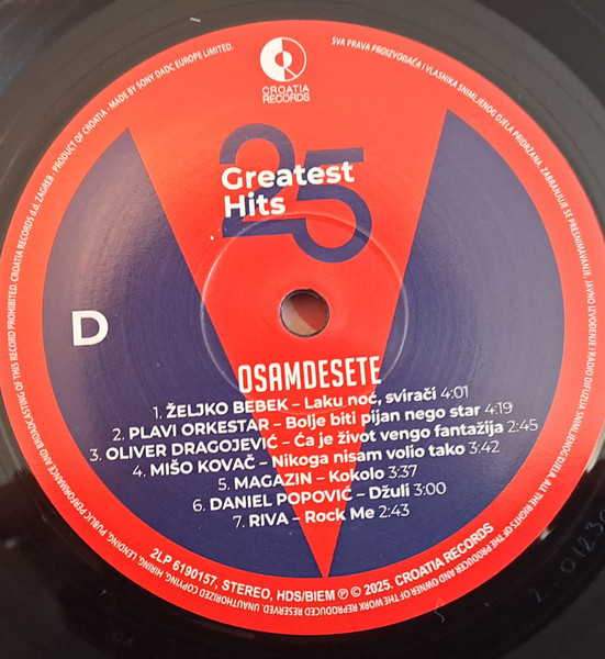 Various - 25 Greatest Hits - Osamdesete (2xLP, Comp)
