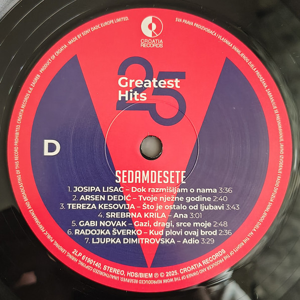 Various - 25 Greatest Hits - Sedamdesete (2xLP, Comp)