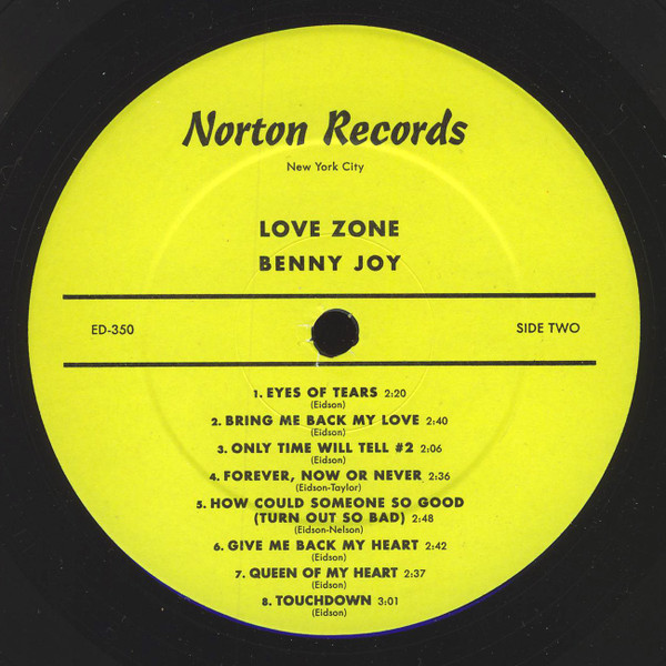 Benny Joy - Love Zone (The Benny Joy Story 1957-61 Vol. 5) (LP, Comp)