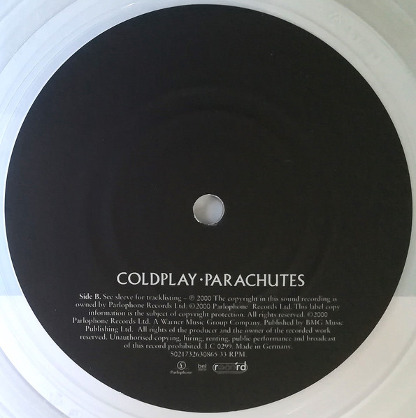 Coldplay - Parachutes (LP, Album, RE, Cle)