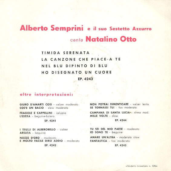 Alberto Semprini Con Il Sestetto Azzurro* E Natalino Otto - Sanremo 195otto (7