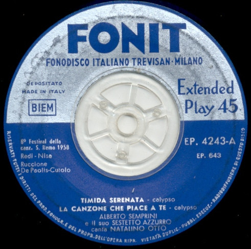 Alberto Semprini Con Il Sestetto Azzurro* E Natalino Otto - Sanremo 195otto (7