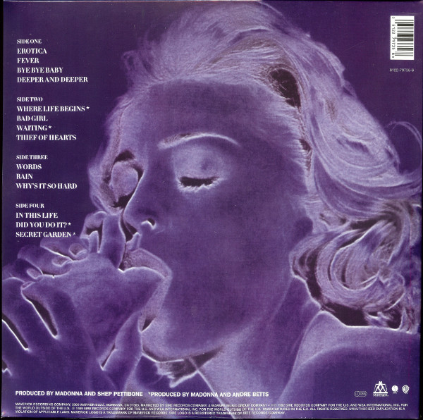 Madonna - Erotica (2xLP, Album, RE, Gat)
