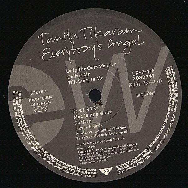 Tanita Tikaram - Everybody's Angel (LP, Album)