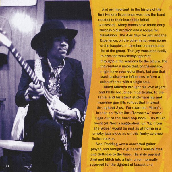 The Jimi Hendrix Experience - Axis: Bold As Love (CD, Album, RE, RM)