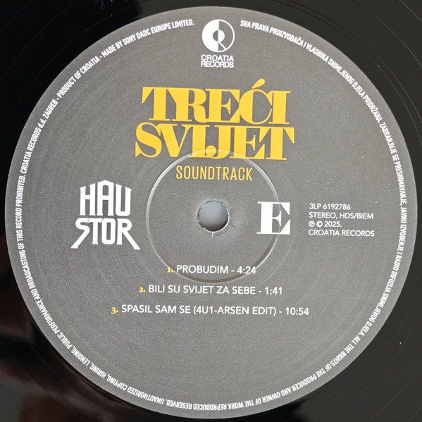 Haustor - Treći Svijet Soundtrack • Glazba Iz Dokumentarnog Filma Arsena Oremovića (3xLP, Album, Comp, 180)