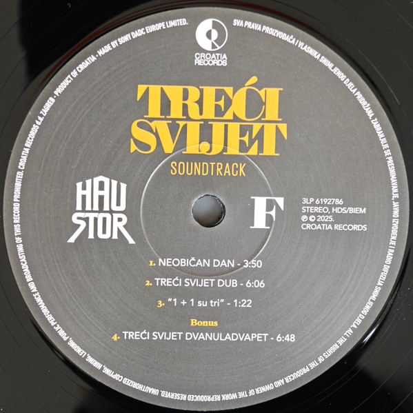 Haustor - Treći Svijet Soundtrack • Glazba Iz Dokumentarnog Filma Arsena Oremovića (3xLP, Album, Comp, 180)