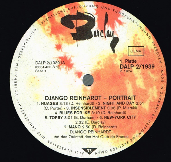 Django Reinhardt - Portrait (2xLP, Comp, Gat)