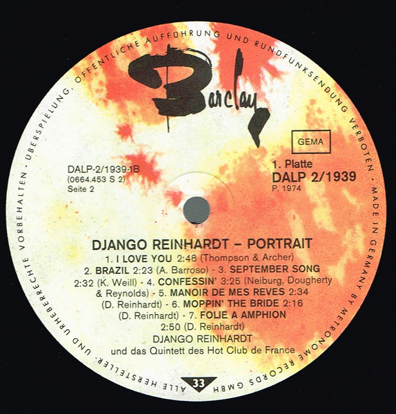 Django Reinhardt - Portrait (2xLP, Comp, Gat)