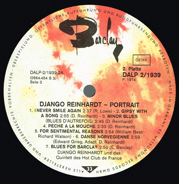 Django Reinhardt - Portrait (2xLP, Comp, Gat)