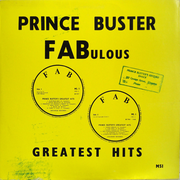 Prince Buster - Fabulous Greatest Hits (LP, Comp, RE)